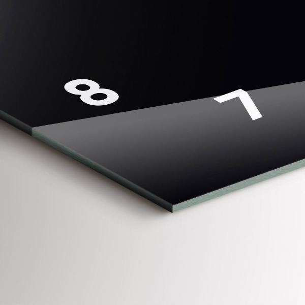 Horloge murale horizontale Couleur noir