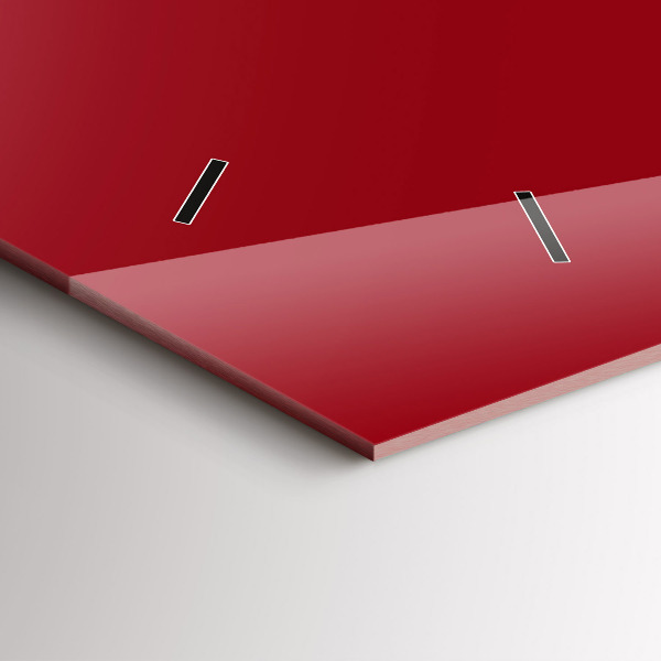 Horloge murale horizontale Couleur rouge