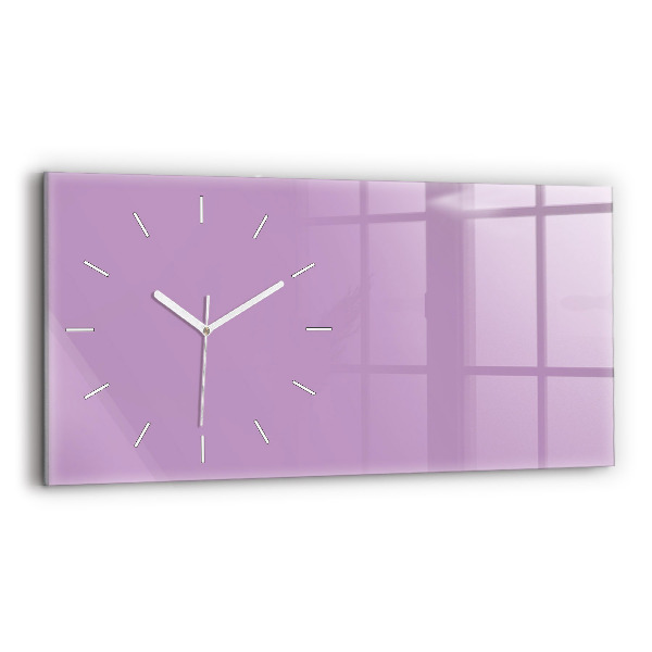 Horloge murale horizontale Couleur lilas