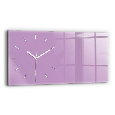 Horloge murale horizontale Couleur lilas