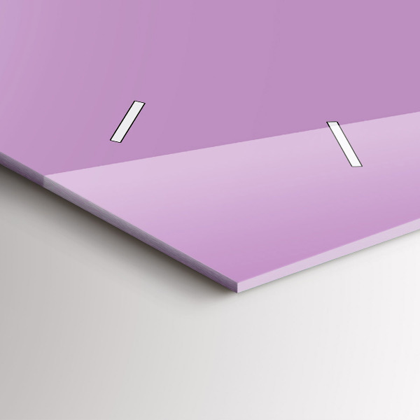 Horloge murale horizontale Couleur lilas