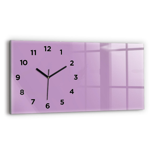 Horloge murale horizontale Couleur lilas