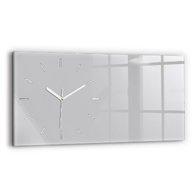 Horloge murale horizontale Couleur gris clair