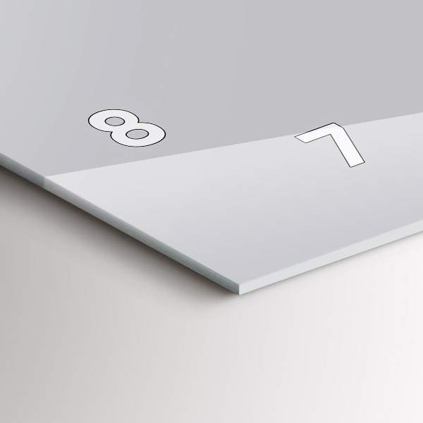 Horloge murale horizontale Couleur gris clair