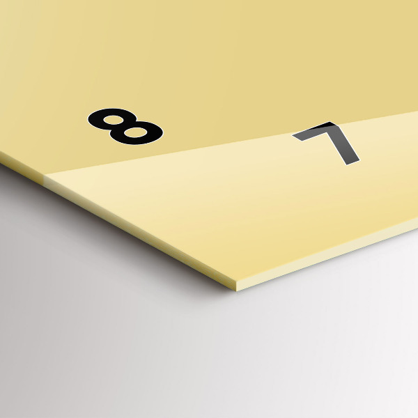 Horloge murale horizontale Couleur crème