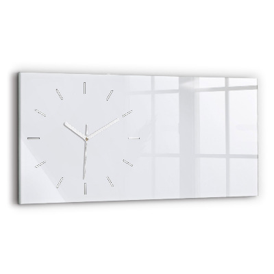 Horloge murale horizontale Couleur blanc foncé