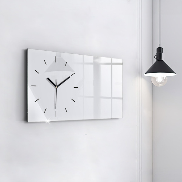 Horloge murale horizontale Couleur blanc foncé