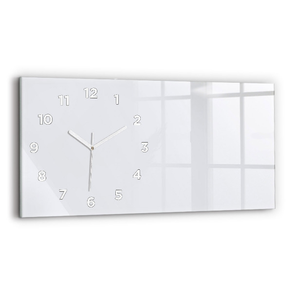Horloge murale horizontale Couleur blanc foncé