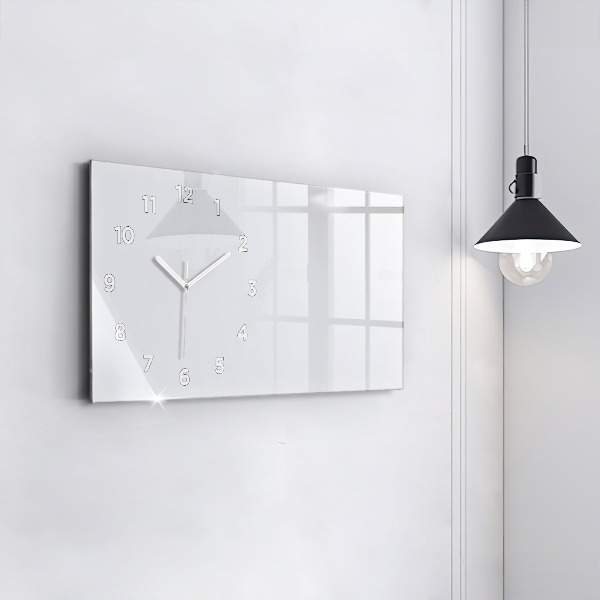 Horloge murale horizontale Couleur blanc foncé
