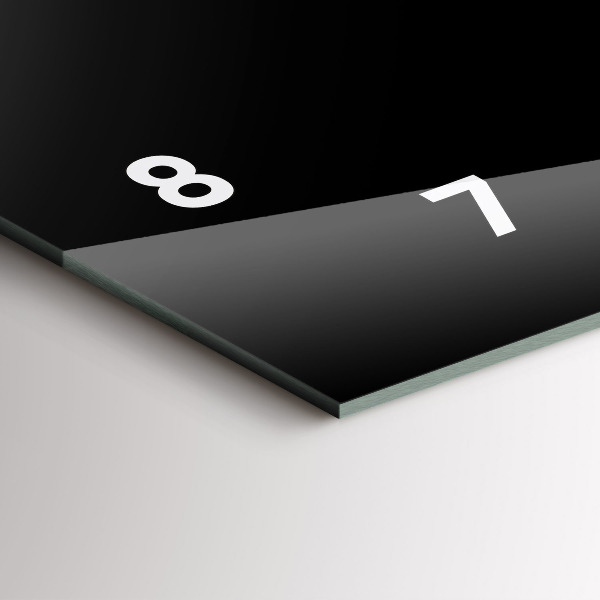 Horloge murale horizontale Café noir