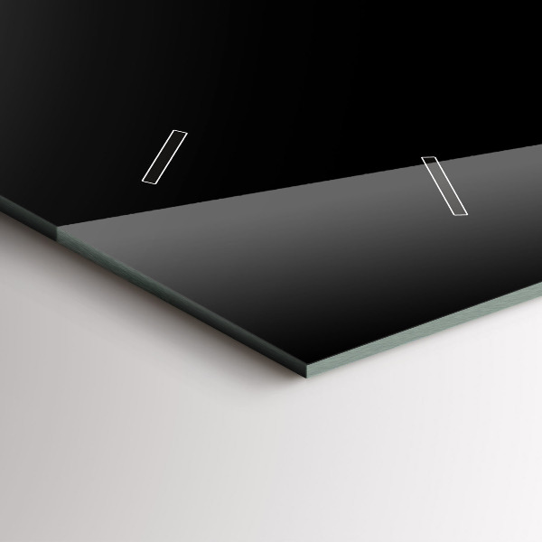 Horloge murale horizontale Une tasse de café noir