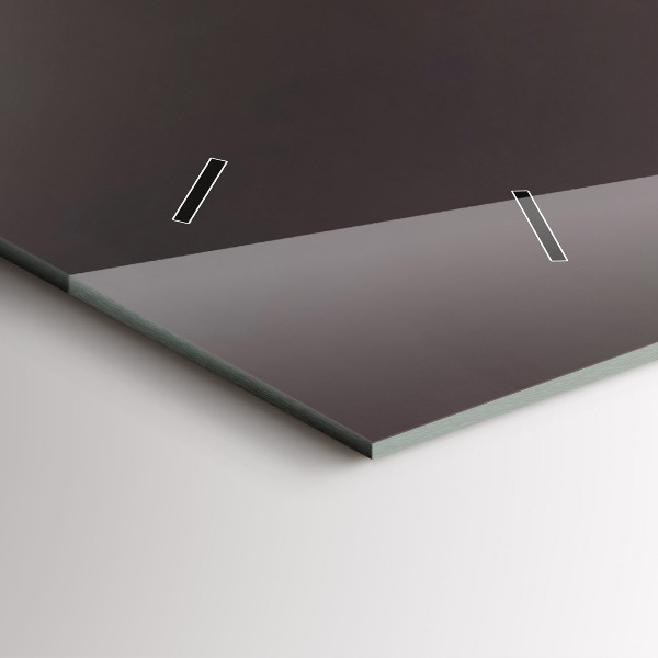 Horloge murale horizontale Un verre de vin rouge