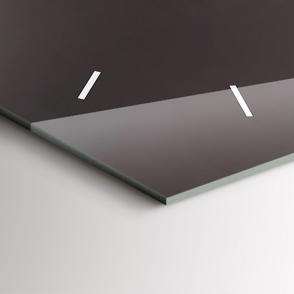 Horloge murale horizontale Un verre de vin rouge