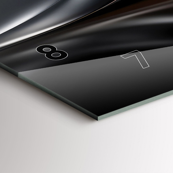 Horloge murale horizontale Abstraction