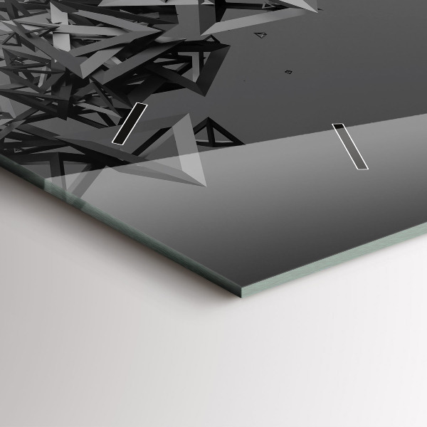 Horloge murale horizontale Abstraction