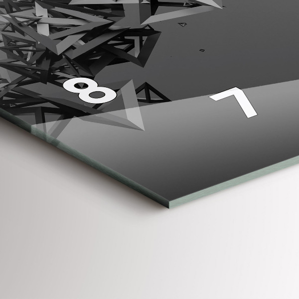 Horloge murale horizontale Abstraction