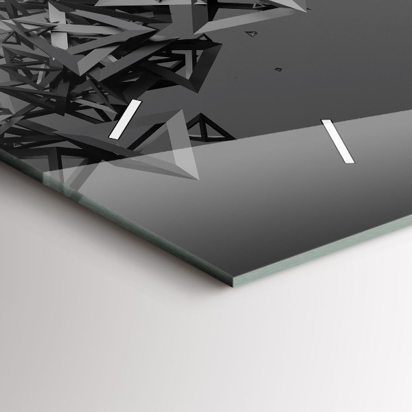 Horloge murale horizontale Abstraction