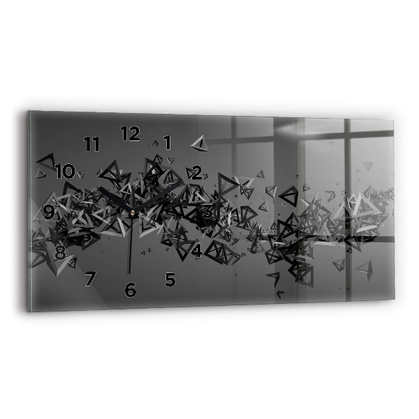 Horloge murale horizontale Abstraction