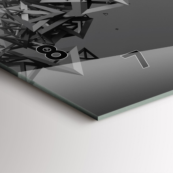 Horloge murale horizontale Abstraction