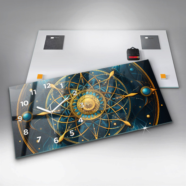 Horloge murale horizontale Horloge horoscope