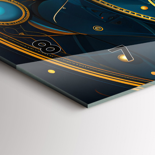 Horloge murale horizontale Horloge horoscope