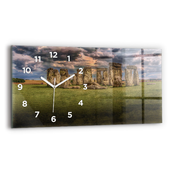Horloge rectangulaire horizontale Nimbostratus de Stonehenge