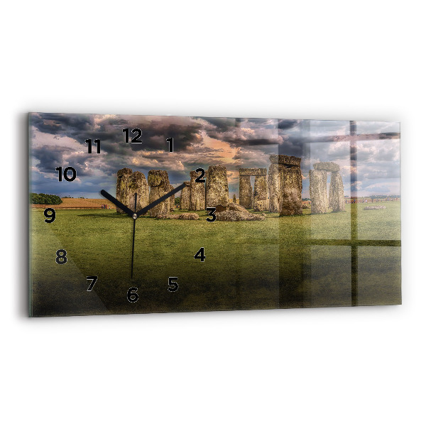 Horloge rectangulaire horizontale Nimbostratus de Stonehenge