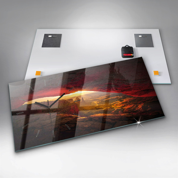 Horloge rectangulaire horizontale Grand Canyon Arizona