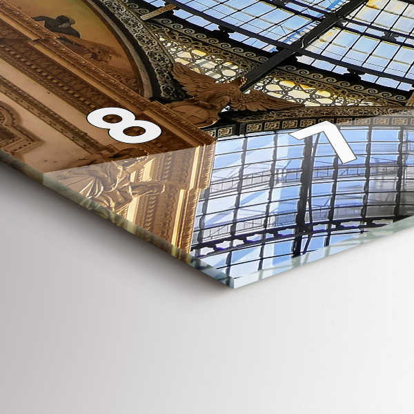 Horloge rectangulaire horizontale Centre commercial à Milan