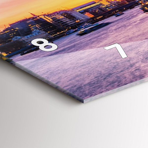 Horloge rectangulaire horizontale Vue de Londres