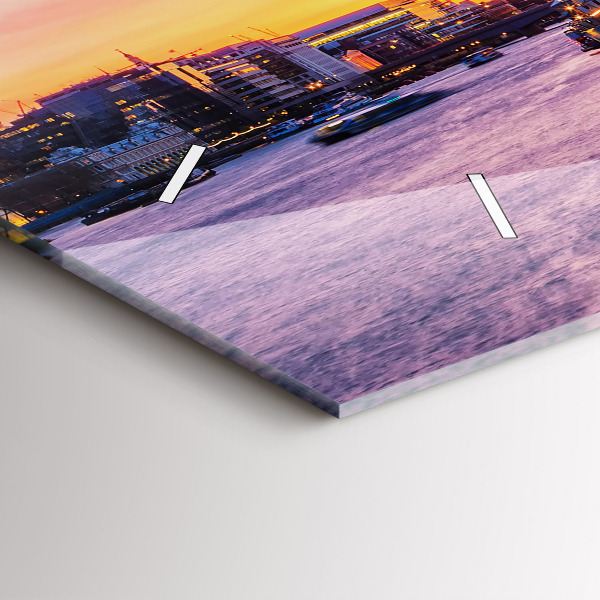 Horloge rectangulaire horizontale Vue de Londres