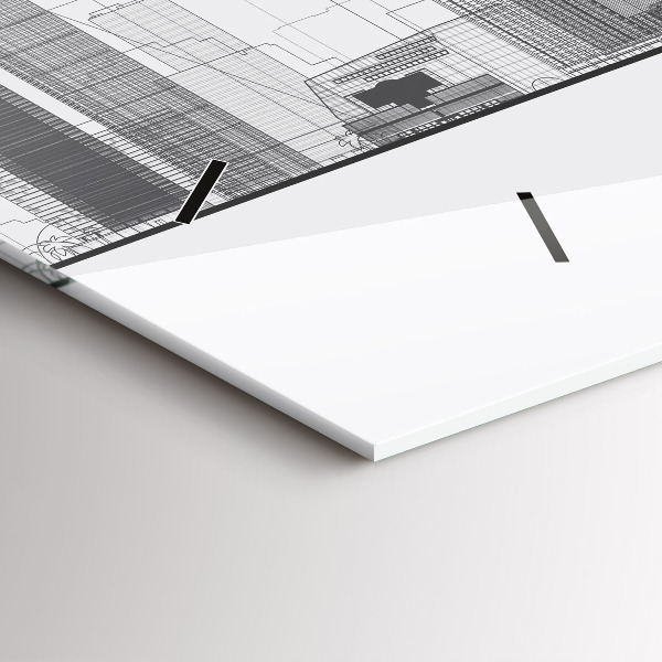 Horloge rectangulaire horizontale Horizon de San Francisco