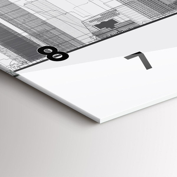 Horloge rectangulaire horizontale Horizon de San Francisco