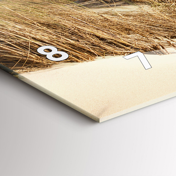 Horloge rectangulaire horizontale Vue de la plage