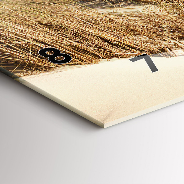 Horloge rectangulaire horizontale Vue de la plage