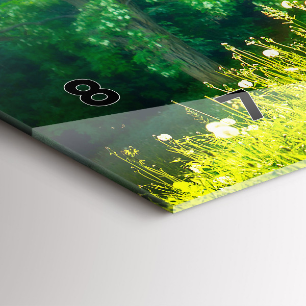 Horloge rectangulaire horizontale Nature printanière