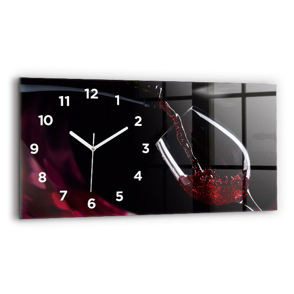 Horloge rectangulaire horizontale Vin