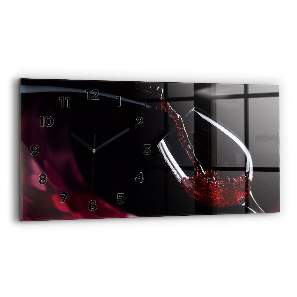 Horloge rectangulaire horizontale Vin