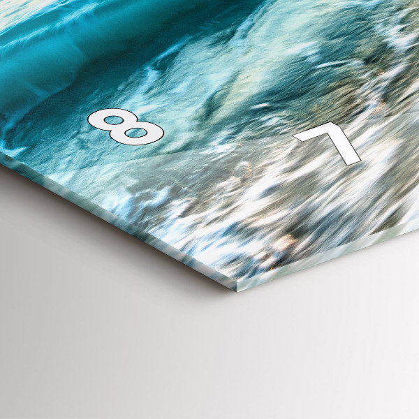 Horloge rectangulaire horizontale Plage, mer et sable