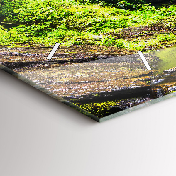 Horloge rectangulaire horizontale Forêt de cascades