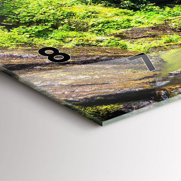 Horloge rectangulaire horizontale Forêt de cascades
