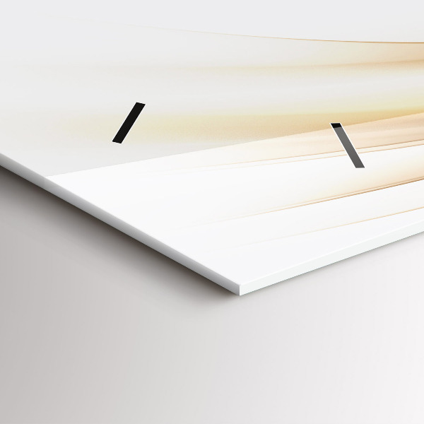 Horloge rectangulaire horizontale Abstraction dorée