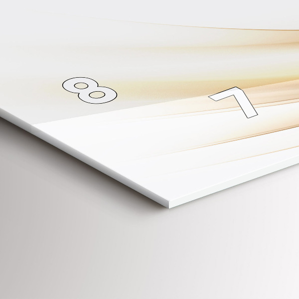 Horloge rectangulaire horizontale Abstraction dorée