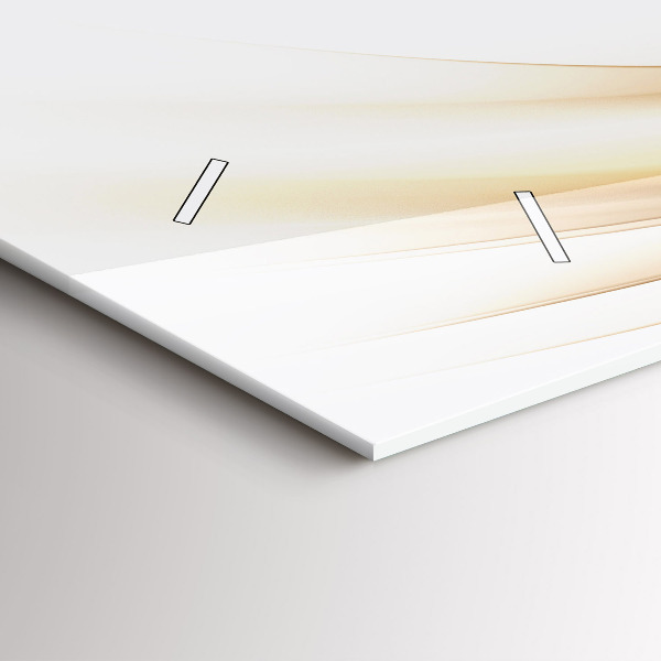 Horloge rectangulaire horizontale Abstraction dorée