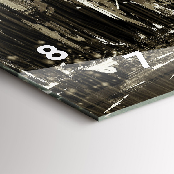 Horloge rectangulaire horizontale Femme par une nuit pluvieuse