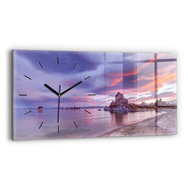 Horloge rectangulaire horizontale Lever de soleil en Californie