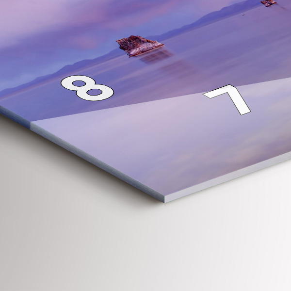 Horloge rectangulaire horizontale Lever de soleil en Californie