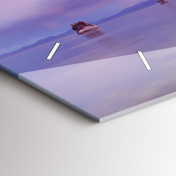 Horloge rectangulaire horizontale Lever de soleil en Californie