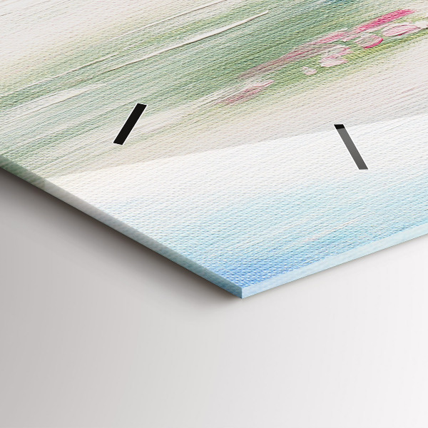 Horloge rectangulaire horizontale 'Mosaïque d''arbres'