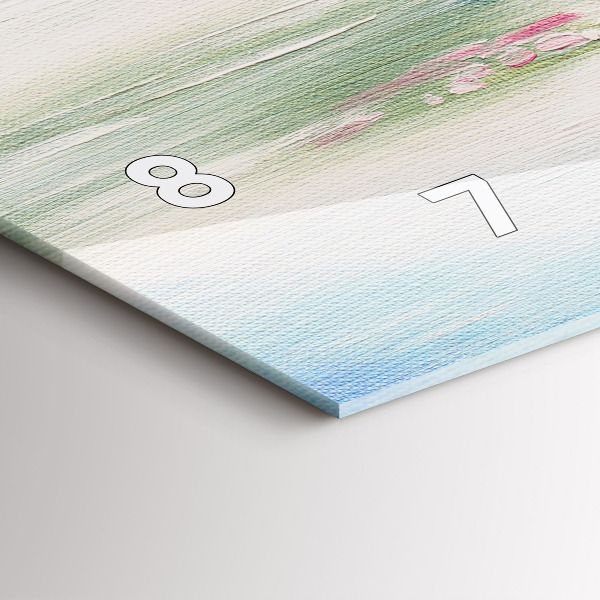 Horloge rectangulaire horizontale 'Mosaïque d''arbres'